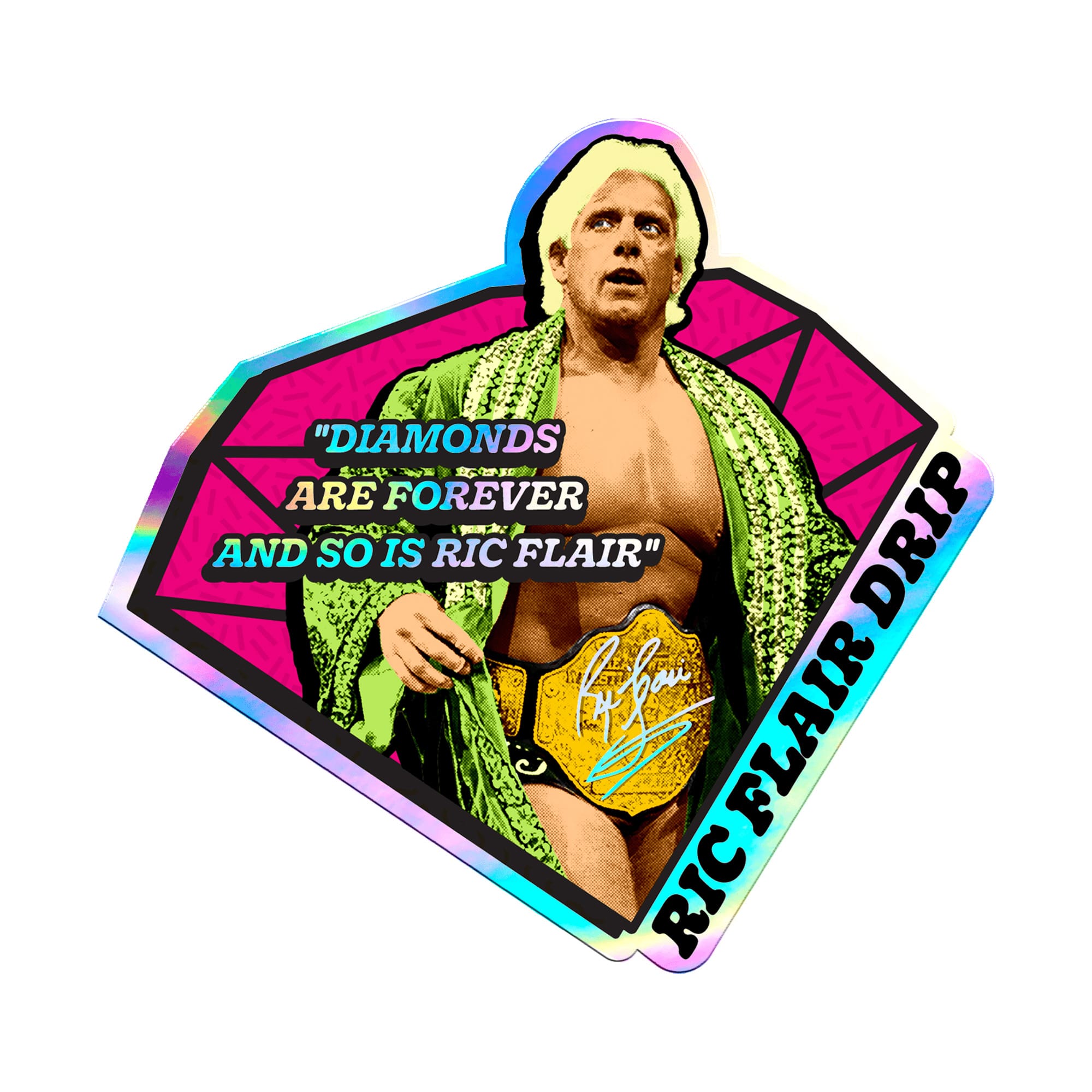 Diamonds are Forever Holographic Sticker